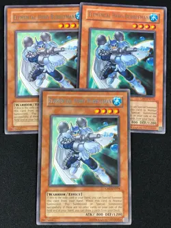 YUGIOH ELEMENTAL HERO BUBBLEMAN CRV-EN014 RARE X3 (NM) - Image 1