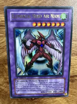 Yu-Gi-Oh! TCG Elemental Hero Air Neos STON-EN034 Ultra Rare 1st Edition 2007 - Image 3