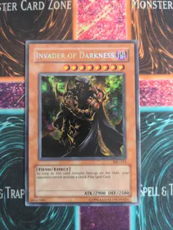 Yu-Gi-Oh! Invader of Darkness IOC-111 OG Unlimited Secret Rare LP/MP - Image 1