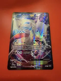 Mewtwo EX XY125 Full Art Black Star Promo Holo Pokemon Card Full Art Rare NM - Image 1