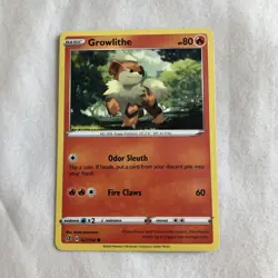 Growlithe 027/192 SWSH Rebel Clash NM Pokemon card - Image 1