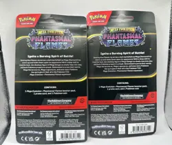 Pokemon TCG Phantasmal Flames Blister Packs With Promo Cards Coin Bundle of 2 - Image 2
