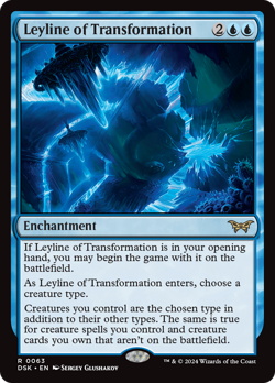 x4 Leyline of Transformation DSK Duskmourn MTG 63 RARE M/NM 4x - Image 1