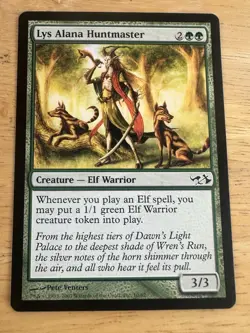 MTG Magic the Gathering Lys Alana Huntmaster (10/65) DDA, Elves vs. Goblins NM - Image 1