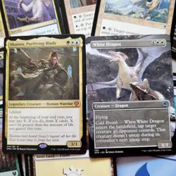 Whole COMMANDER Magic Deck - Heaven to Earth Games = Bant Shard DRAKES & DRAGONS - Image 1