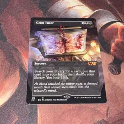 Grim Tutor X1 Mtg M21 Core Set 2021 Nm Borderless - Image 1