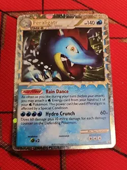Pokemon TCG Feraligatr Prime Heartgold Soulsilver Black Star HGSS07 - Image 1