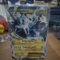 Pokemon TCG Thundurus EX Team Plasma Promo Holo Black & White BW81 - Image 1
