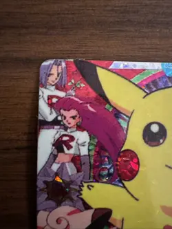 Pikachu Rocket Holo Pokemon Vintage Pocket Monsters Vending Prism Sticker 101 - Image 2