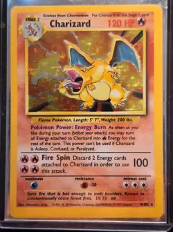Pokemon TCG Charizard Base Set 4/102 - Image 1