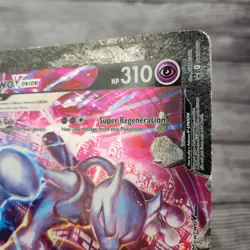 Jumbo Mewtwo V-UNION SWSH160 Oversized Topper 2021 Pokemon 159-162 Promo - Image 3
