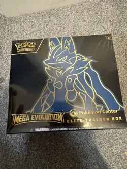 Pokemon Center Mega Evolution Lucario PC ETB -Sealed New with acrylic case - Image 5