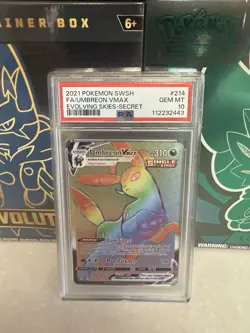2021 Pokemon SWSH Evolving Skies #214 Umbreon VMAX Secret Rare - PSA 10 GEM MINT - Image 1