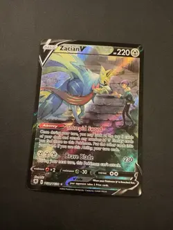 Pokemon Zacian V TG21/TG30 Astral Radiance Trainer Gallery Ultra Rare Holo - Image 1