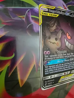 Pokemon S&M Team Up Gengar & Mimikyu GX 165/181 Alt Art Tag Team Ultra Rare - Image 2