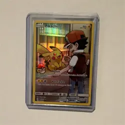 2019 Pokemon Pikachu & Ash 241/236 Sm-Cosmic Eclipse Secret Rare Holo - Image 1