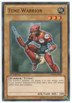 Tune Warrior - 5DS3-EN003 - Common - 1st Edition Lightly Played Starter Deck: Du - Image 1
