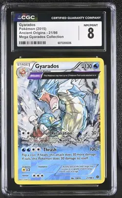 CGC 8 2015 Pokemon XY Ancient Origins Cosmos-Mega Gyarados COLL GYARADOS-HOLO - Image 1
