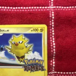 💥Zapdos 8/16 Pokemon Rumble Stamped Pokemon Card Excellent Condition💥 - Image 3