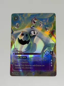 Lorcana Olaf - Happy Passenger (Enchanted) NM Holofoil Shimmering Skies - Image 1