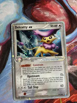 Delcatty EX 91/100 Holo Rare Pokemon Card 2006 Crystal Guardians SWIRL HP/DMG - Image 3