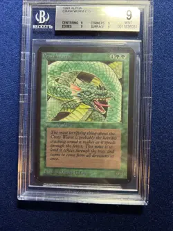 MTG Alpha Craw Wurm C G BGS 9 QUAD (all 9 subs) LAST ONE 1993 - Image 1