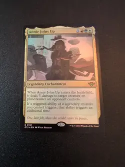 MTG Annie Joins Up FOIL Outlaws of Thunder Junction NM/M - Image 1