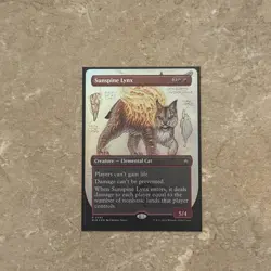 1 x Sunspine Lynx - Foil - Borderless - Bloomburrow - NM-Mint - MTG - Image 1