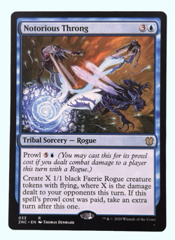 Notorious Throng, Zendikar Rising, NM Near Mint, Magic the Gathering MTG - Image 1