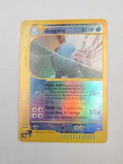 Quagsire 30/147 Aquapolis E-reader Reverse Holo Pokemon TCG LP - Image 4