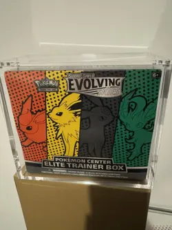 Pokemon Center Evolving Skies Elite Trainer Box In Acrylic Case - Image 1