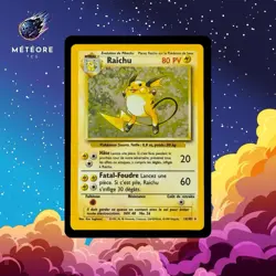 Carte Pokemon Raichu 14/102 Edition 2 Set de Base Wizards Francaise - Image 1