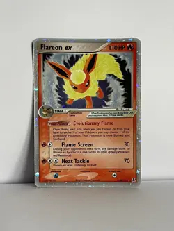 Pokemon TCG Flareon EX 108/113 Delta Species Holo Rare 2005 - Image 1
