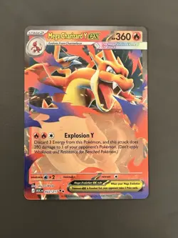 Pokemon Mega Charizard Y Ex Mega Evolutions- Ascended Heros 022/217 NM - Image 1