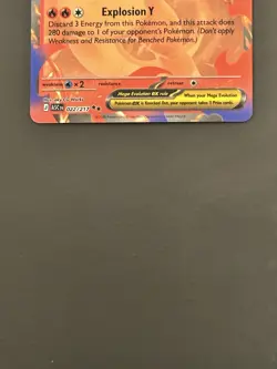 Pokemon Mega Charizard Y Ex Mega Evolutions- Ascended Heros 022/217 NM - Image 4
