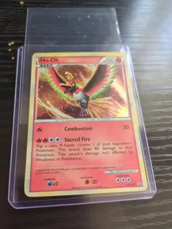 Pokemon TCG Ho-Oh HGSS01 Black Star Promo Holo Rare LP 2010 - Image 1