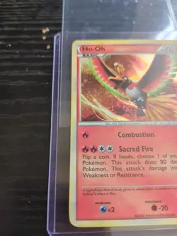 Pokemon TCG Ho-Oh HGSS01 Black Star Promo Holo Rare LP 2010 - Image 3