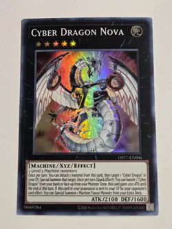Cyber Dragon Nova OP17-EN006 Super Rare Yugioh OTS Tournament Pack 17 VLP - Image 1