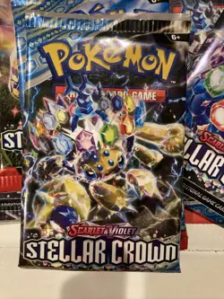 Pokemon TCG: STELLAR CROWN BOOSTER 72 Sealed Packs from sealed products SV07 - Image 5