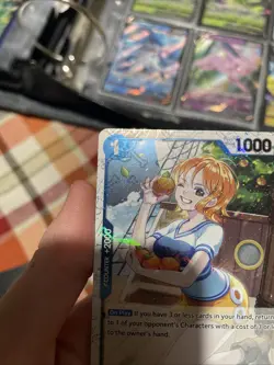 Nami P-053 English Jolly Roger Holo Foil Promo PRB01 One Piece Card Game TCG CCG - Image 2