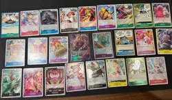 One Piece TCG The Azure Sea's Seven (OP14) Bulk Lot C/UC/R/AR - 25 Cards - NM - Image 1