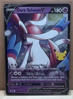 Pokemon TCG Dark Sylveon V Holo 180HP SWSH134 SWSH Promo Anniversary Card - Image 1