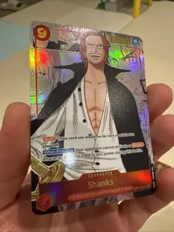 One Piece CCG Shanks English Manga Alternate Art OP01-120 Custom Card - Image 2