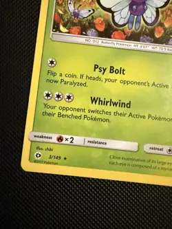 POKEMON TCG: BUTTERFREE 3/149 SUN MOON BASE SET NON HOLO RARE CARD NM - Image 3