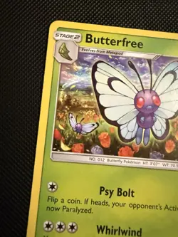 POKEMON TCG: BUTTERFREE 3/149 SUN MOON BASE SET NON HOLO RARE CARD NM - Image 4