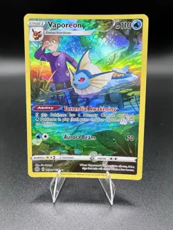 Pokemon Vaporeon TCG TG02/TG30 Swsh09 Trainer Gallery Holo Card Brilliant Stars - Image 1