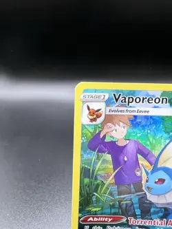 Pokemon Vaporeon TCG TG02/TG30 Swsh09 Trainer Gallery Holo Card Brilliant Stars - Image 2