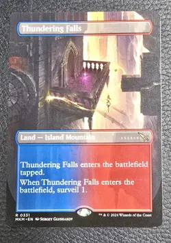 Thundering Falls (Borderless) - Murders at Karlov Manor MTG Magic Land Card - Image 1