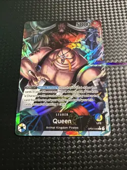 QUEEN OP04-040 KINGDOMS OF INTRIGUE ONE PIECE English Alt Art Leader NM! - Image 1