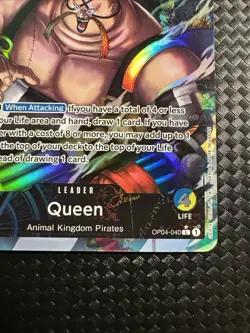 QUEEN OP04-040 KINGDOMS OF INTRIGUE ONE PIECE English Alt Art Leader NM! - Image 5